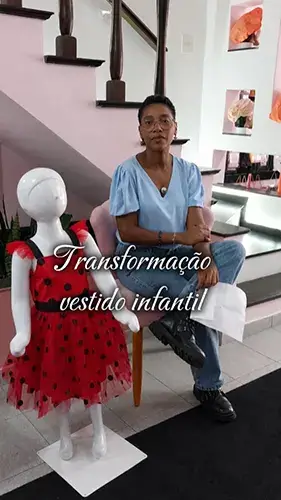 Vestido infantil transformado pela Rosiermarry