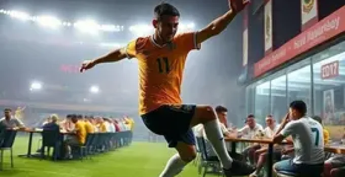 restaurante interativo de futebol