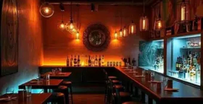Bar escondido em ateliê