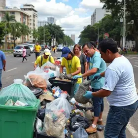 mutirão de limpeza